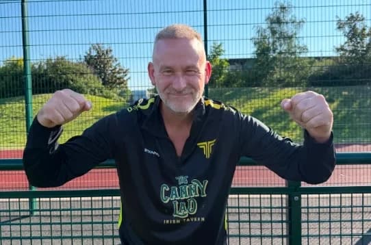 Lewis on the pitch