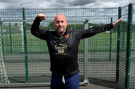 Paul on the pitch